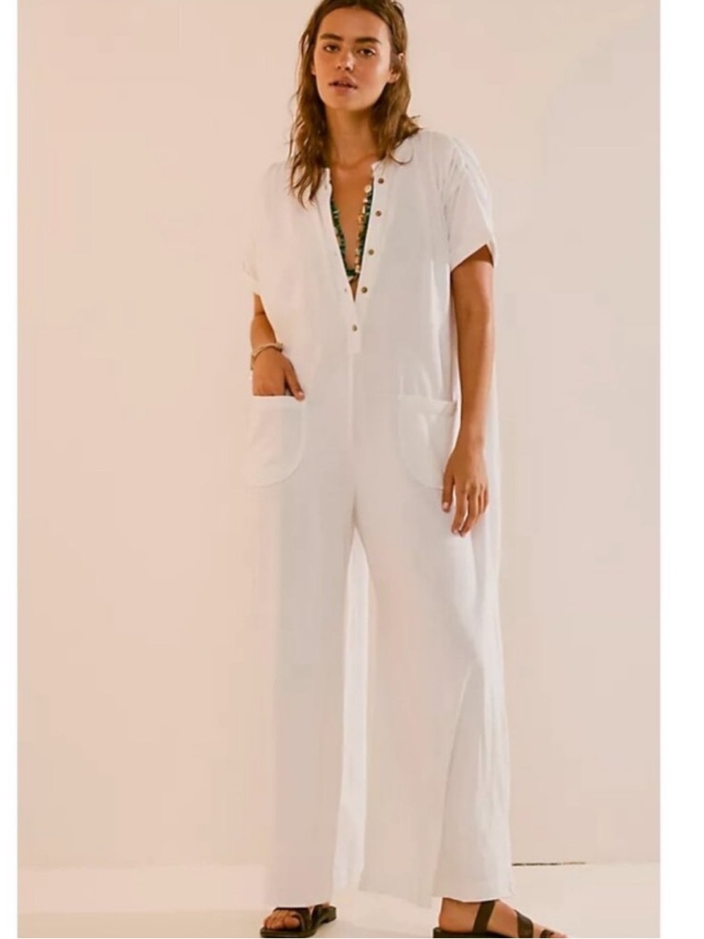 NWT Free People Beach My Go To Jumpsuit Size Small